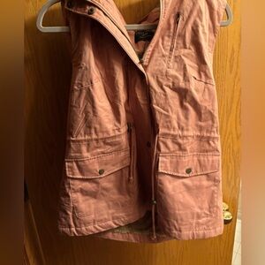 Love Tree Pink Hooded Utility Vest